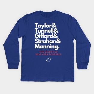 The Giants of New York Football! Kids Long Sleeve T-Shirt